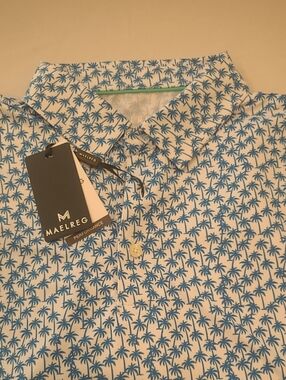 NWT!  Maelreg Men's Short-Sleeve Golf Shirt.  Size L